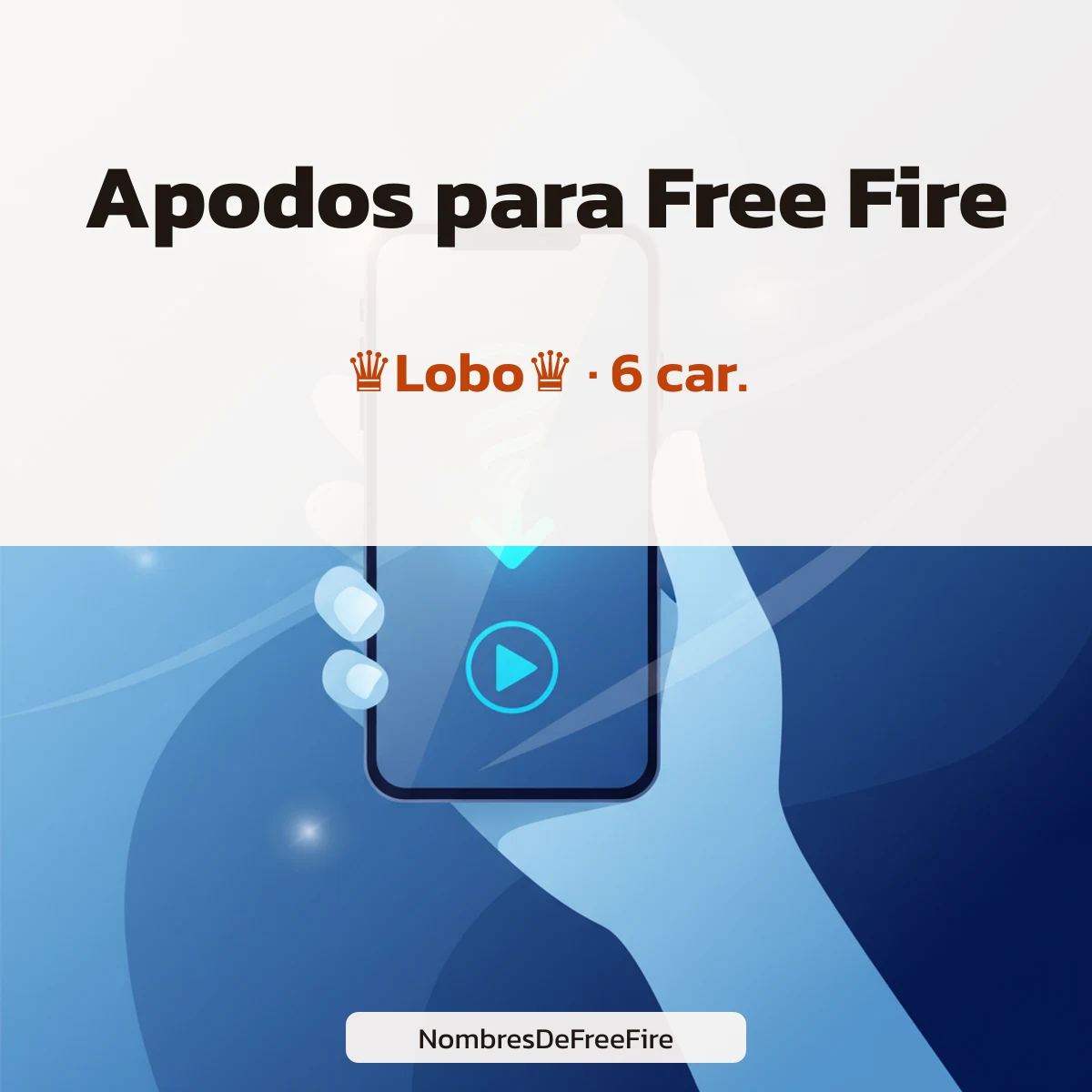 Apodos para Free Fire para copiar con número de caracteres