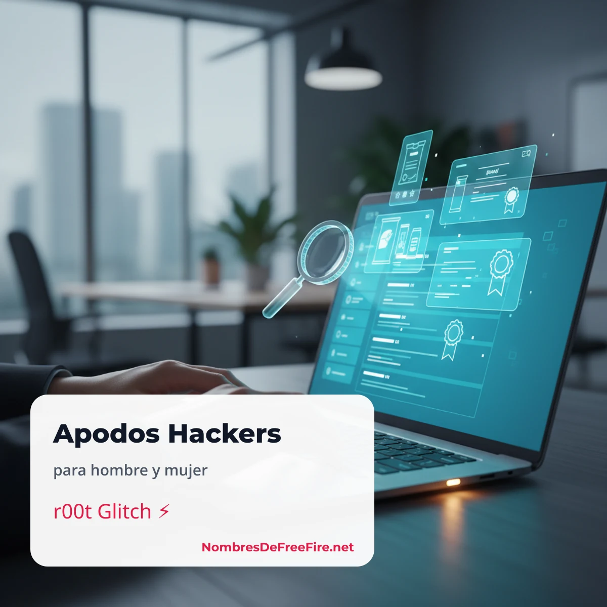 Apodos hackers para Free Fire con letras de código
