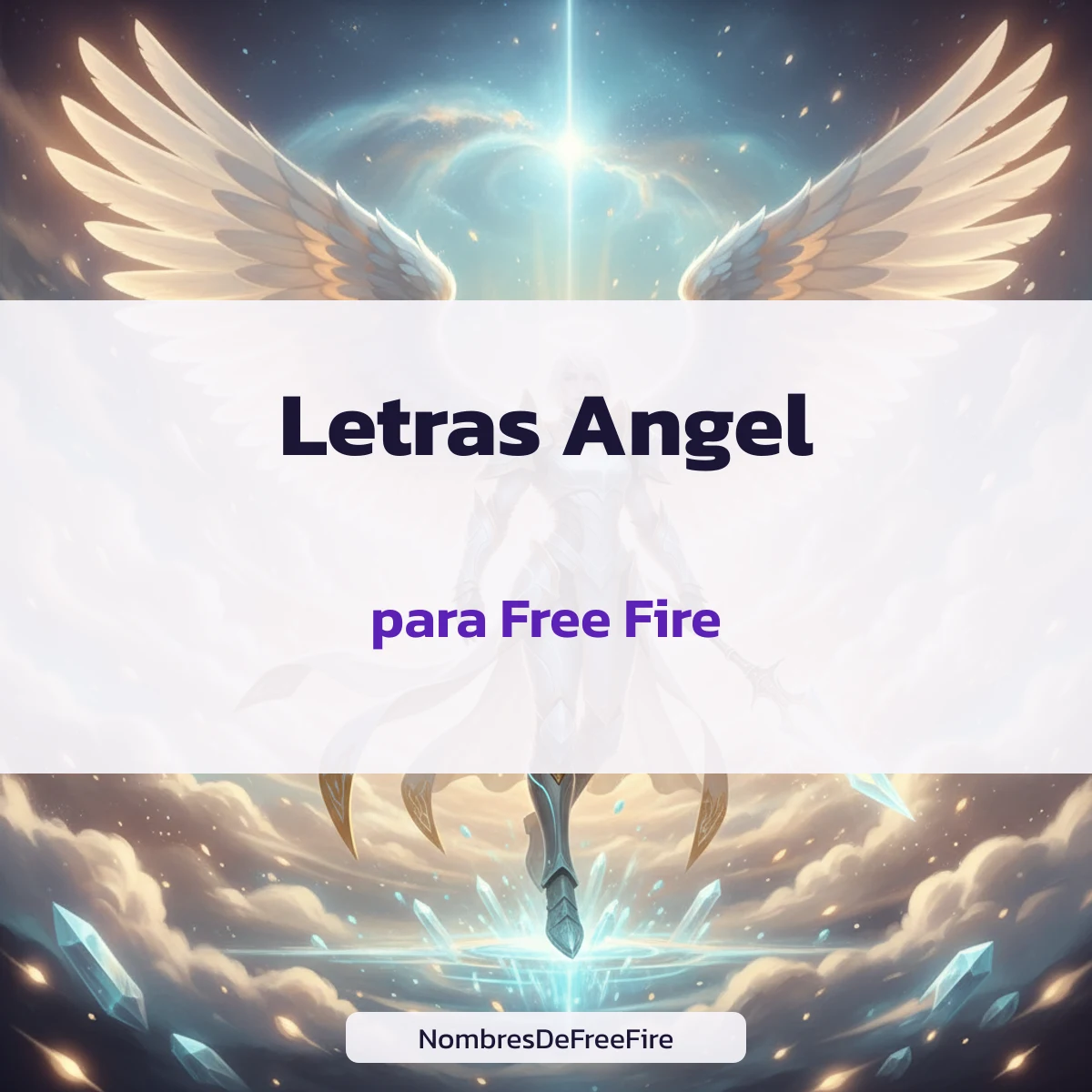 Angel en diferentes letras para copiar con número de caracteres