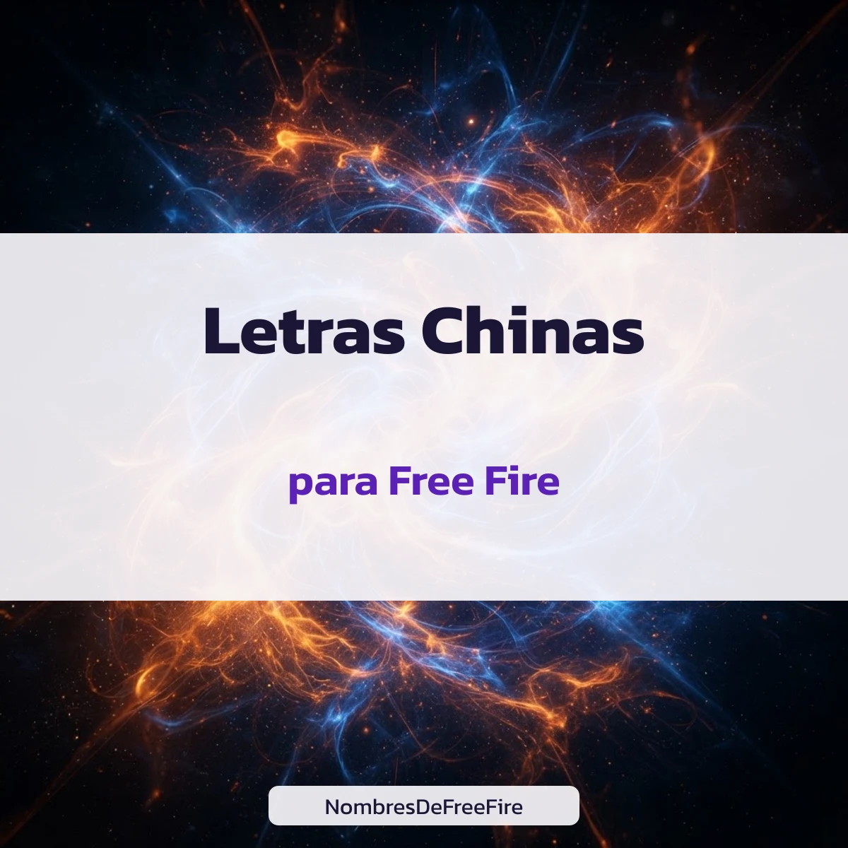 Letras chinas para nombres de Free Fire con número de caracteres