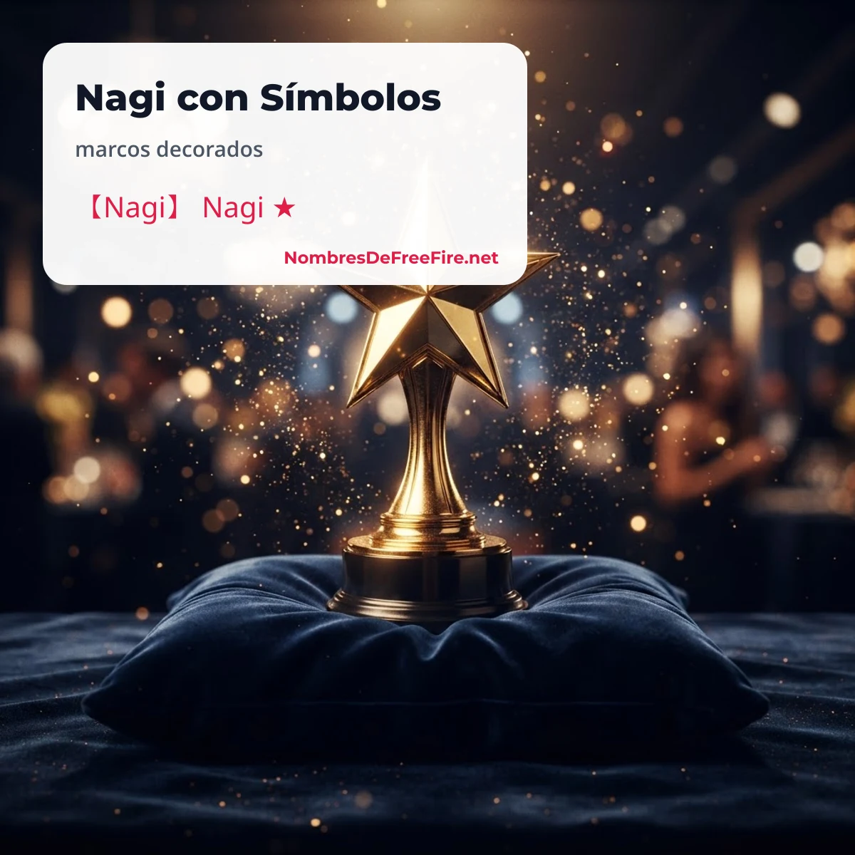 Nagi nombre para Free Fire con símbolos decorados
